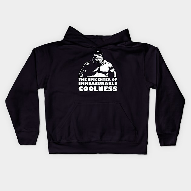 Hippo Coolness Kids Hoodie by aceofspace